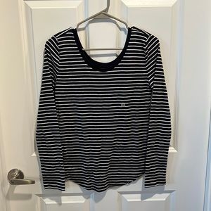 Loft scooped neck long sleeve shirt